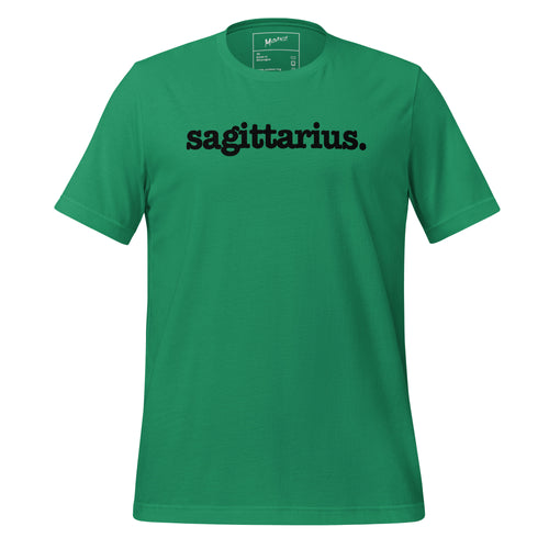 Sagittarius Unisex T-Shirt - Black Writing