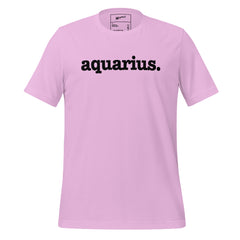 Aquarius Unisex T-Shirt - Black Writing