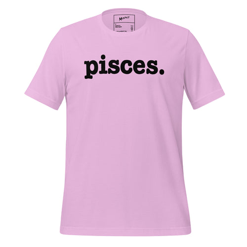 Pisces Unisex T-Shirt - Black Writing