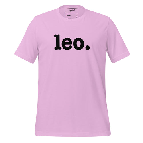 Leo Unisex T-Shirt - Black Writing