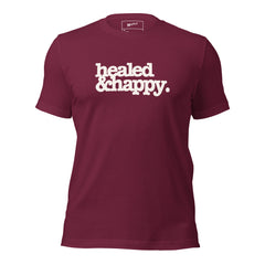 Healed & Happy Unisex T-Shirt - White Writing