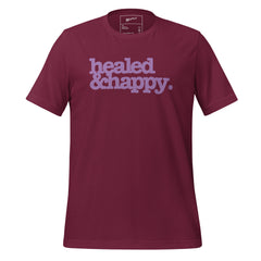 Healed & Happy Unisex T-Shirt - Lavender Writing