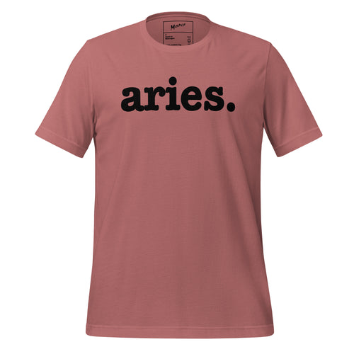 Aries Unisex T-Shirt - Black Writing