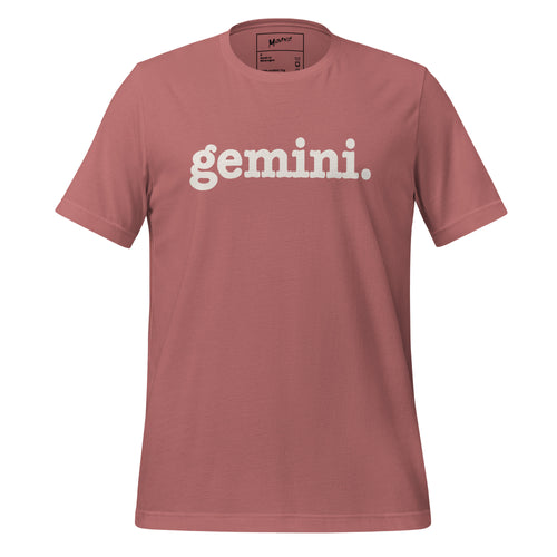 Gemini Unisex T-Shirt - White Writing