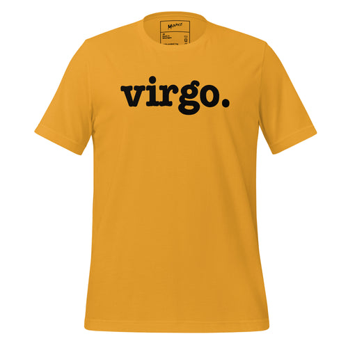 Virgo Unisex T-Shirt - Black Writing