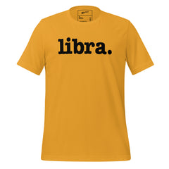 Libra Unisex T-Shirt - Black Writing