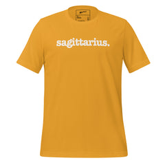 Sagittarius Unisex T-Shirt - White Writing