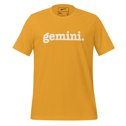 Gemini Unisex T-Shirt - White Writing