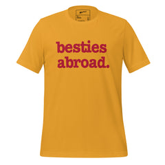 Besties Abroad Unisex T-Shirt - Red Writing