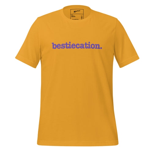 Bestiecation Unisex T-Shirt - Purple Writing