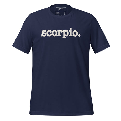 Scorpio Unisex T-Shirt - White Writing