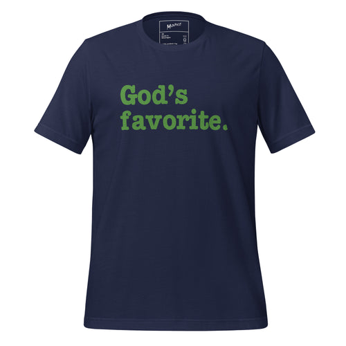 God's Favorite Unisex T-Shirt - Green Writing