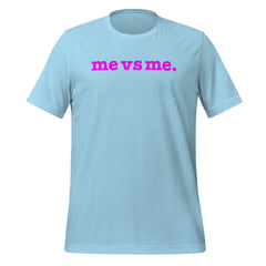 Me vs Me Unisex T-Shirt - Bright Purple Writing