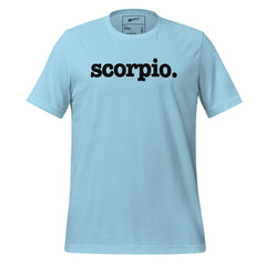 Scorpio Unisex T-Shirt - Black Writing