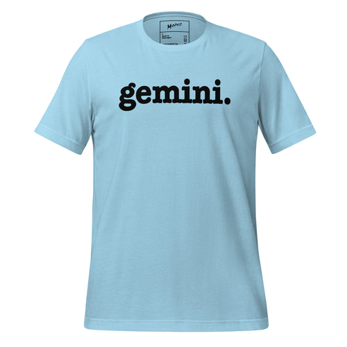 Gemini Unisex T-Shirt - Black Writing