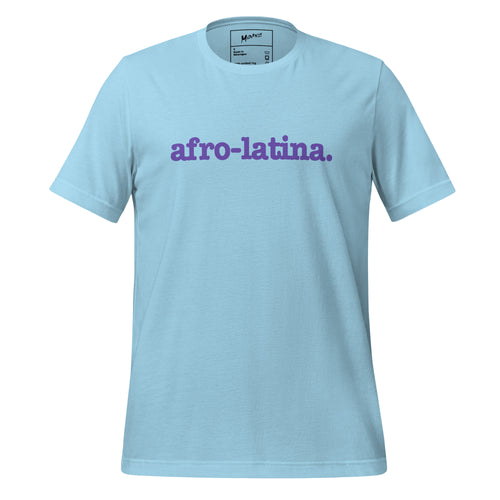 Afro-Latina Unisex T-Shirt - Purple Writing