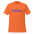 Latina Unisex T-Shirt - Purple Writing