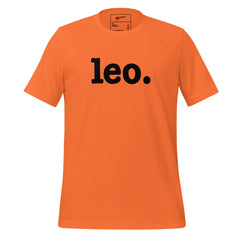 Leo Unisex T-Shirt - Black Writing