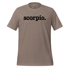 Scorpio Unisex T-Shirt - Black Writing