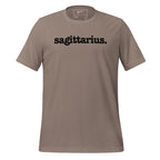 Sagittarius Unisex T-Shirt - Black Writing