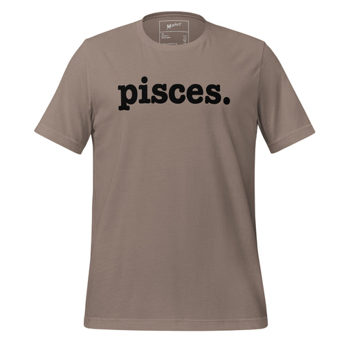 Pisces Unisex T-Shirt - Black Writing