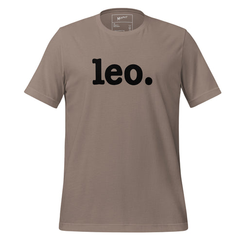 Leo Unisex T-Shirt - Black Writing