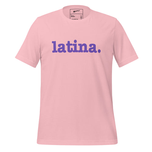 Latina Unisex T-Shirt - Purple Writing