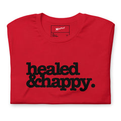 Healed & Healed Unisex T-Shirt - Black Writing