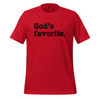 God's Favorite Unisex T-Shirt - Black Writing