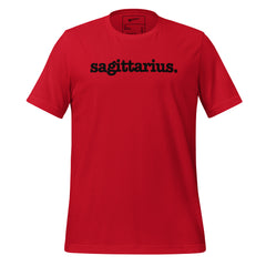 Sagittarius Unisex T-Shirt - Black Writing