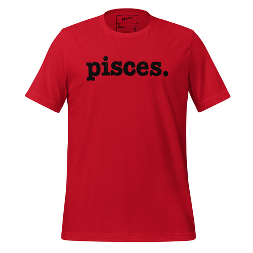 Pisces Unisex T-Shirt - Black Writing