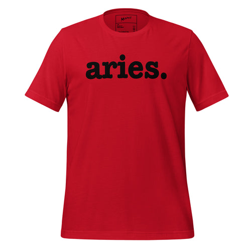 Aries Unisex T-Shirt - Black Writing