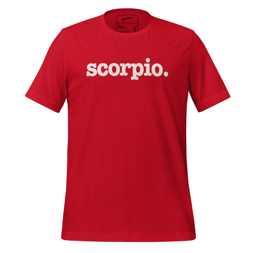 Scorpio Unisex T-Shirt - White Writing