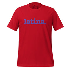 Latina Unisex T-Shirt - Purple Writing