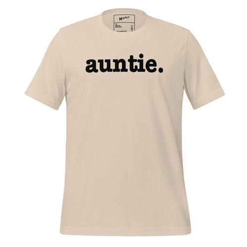 Auntie Unisex T-Shirt - Black Writing