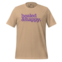 Healed & Happy Unisex T-Shirt - Lavender Writing