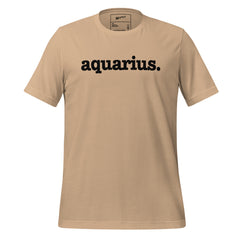 Aquarius Unisex T-Shirt - Black Writing