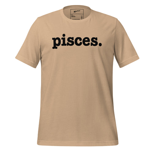 Pisces Unisex T-Shirt - Black Writing