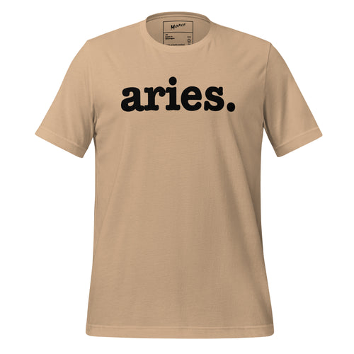 Aries Unisex T-Shirt - Black Writing