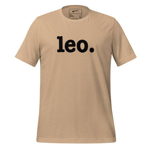 Leo Unisex T-Shirt - Black Writing