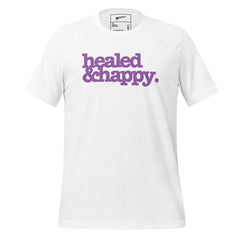 Healed & Happy Unisex T-Shirt - Lavender Writing