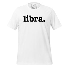 Libra Unisex T-Shirt - Black Writing