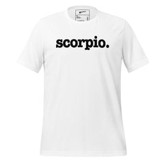 Scorpio Unisex T-Shirt - Black Writing