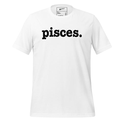 Pisces Unisex T-Shirt - Black Writing