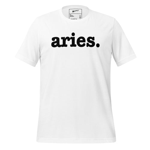 Aries Unisex T-Shirt - Black Writing