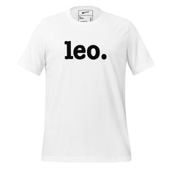 Leo Unisex T-Shirt - Black Writing