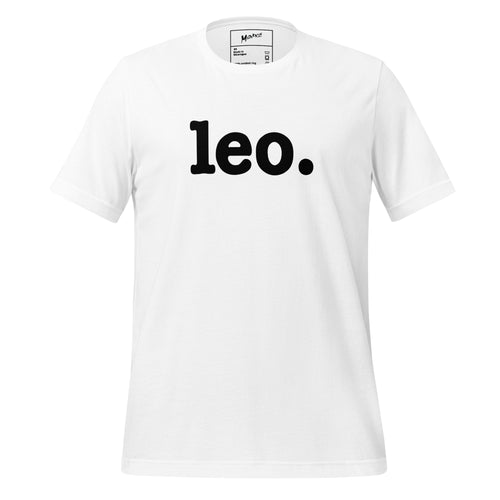 Leo Unisex T-Shirt - Black Writing