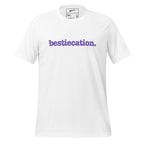 Bestiecation Unisex T-Shirt - Purple Writing