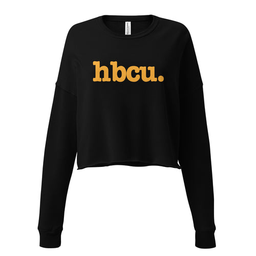 HBCU Crop Sweatshirt - Orange Writing