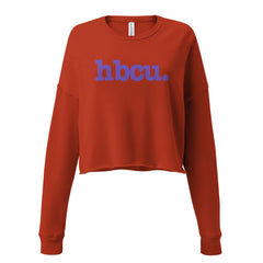 HBCU Crop Sweatshirt - Purple Writing